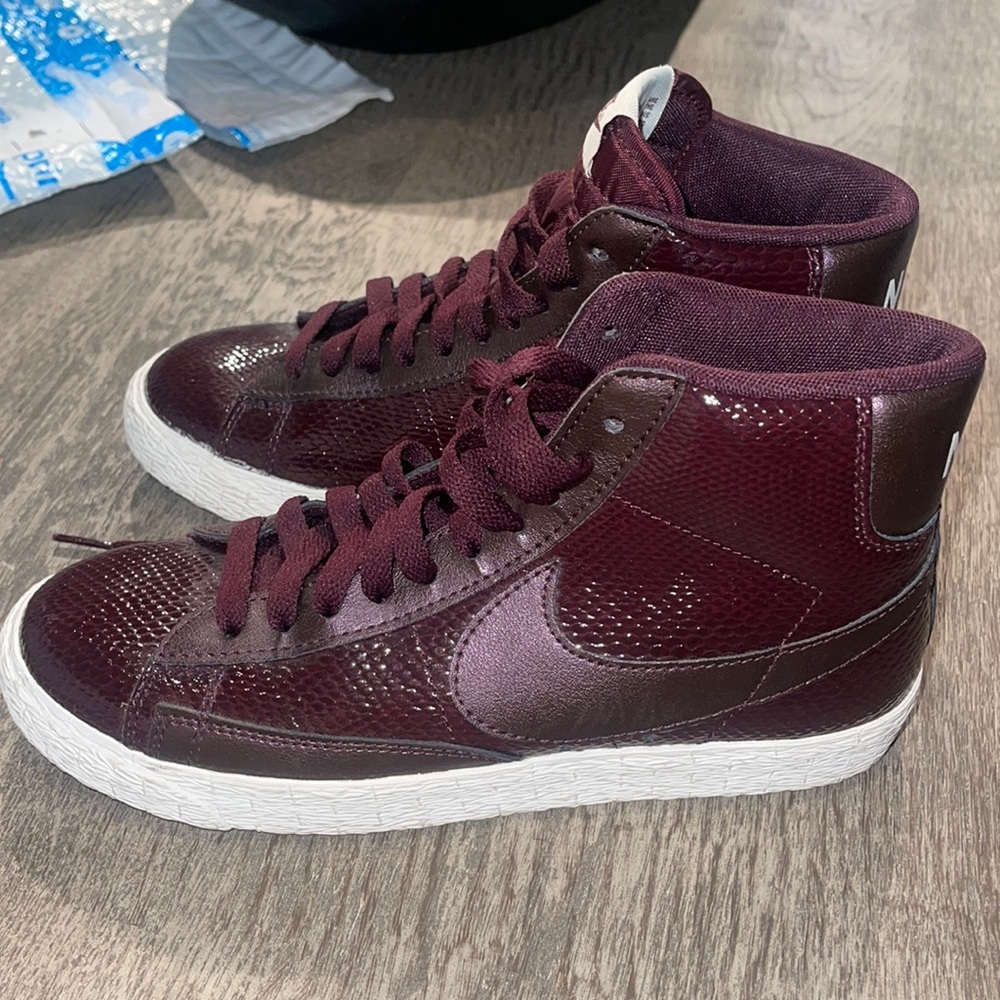 Nike snakeskin high tops